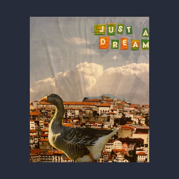 Just a Dream Duck in Italy Collage by courtneylgraben