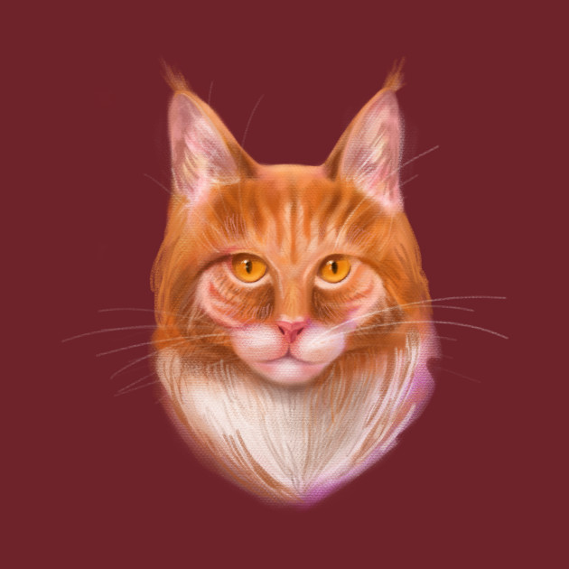 Ginger Maine Coon Cat Ginger Maine Coon T Shirt Teepublic