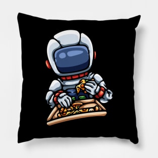 Astronaut Eating Pizza Pillow