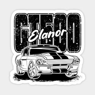 Mustang GT500 Elanor (Black Print) Magnet