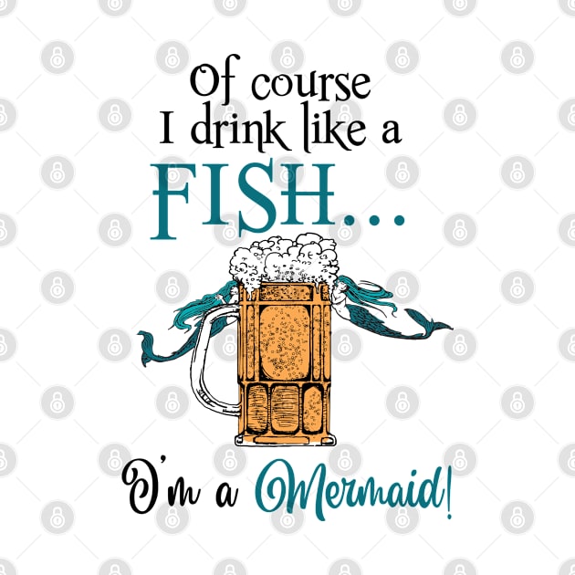 Mermaid drinks like a fish by Suztv