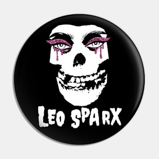 Leo Sparx Glamour Skull (Misfits Inspired) Pin