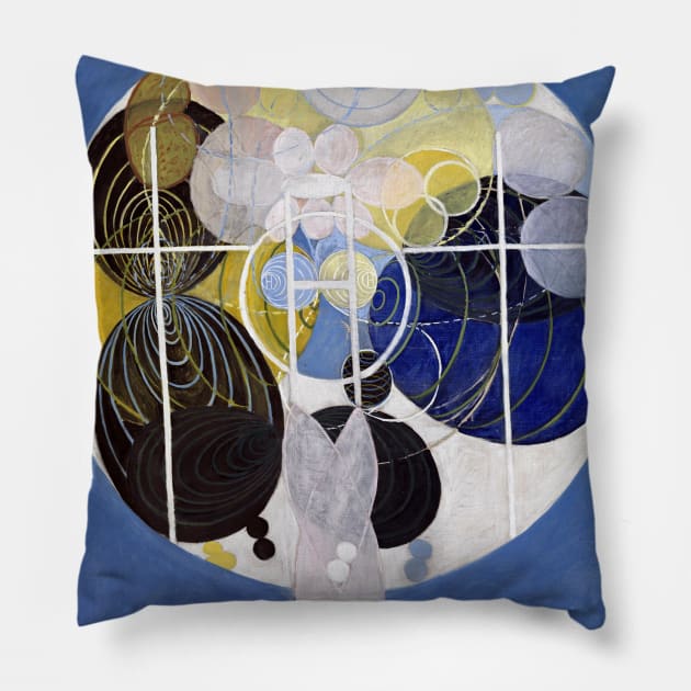 High Resolution Hilma af Klint Large Figure No 5 Group Iii 1907 Pillow by tiokvadrat