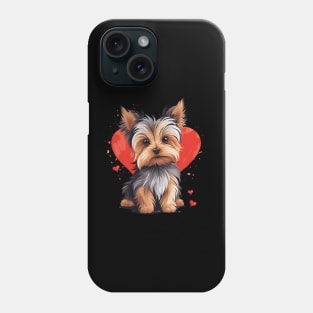 Yorkie Owner Mom Dad Yorkshire Terrier Dog Lover Valentine Phone Case