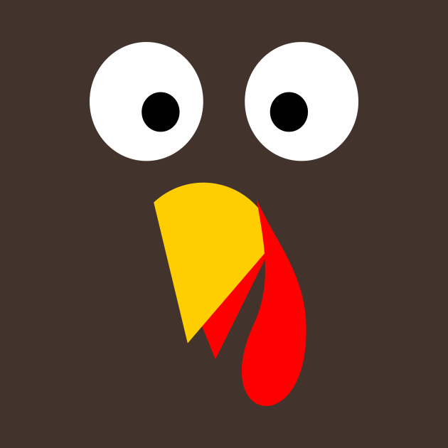 Disover Turkey Face - Thanksgiving - T-Shirt