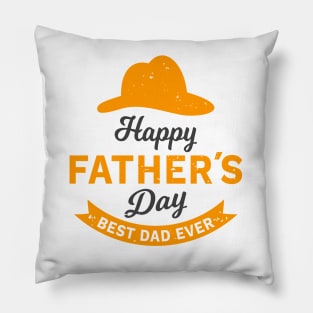 Happy Fathers Day Best Dad Ever Pillow
