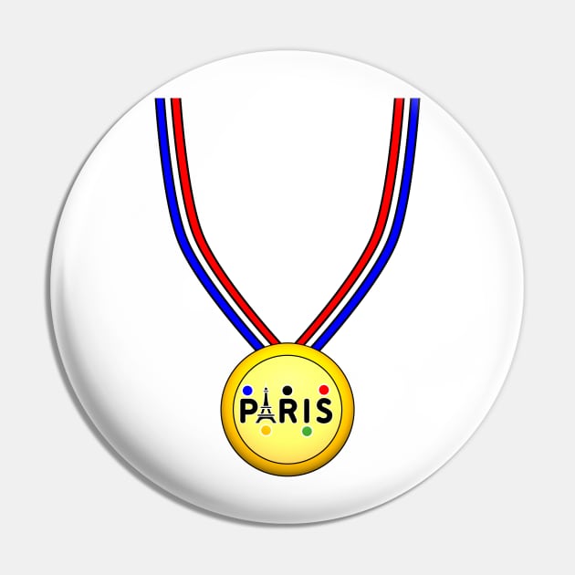 Paris Olympic medal 1 Pin by Nicostore