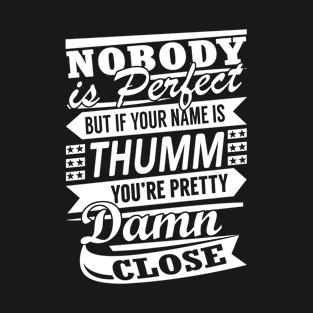 Nobody is Perfect THUMM Pretty Damn Close T-Shirt