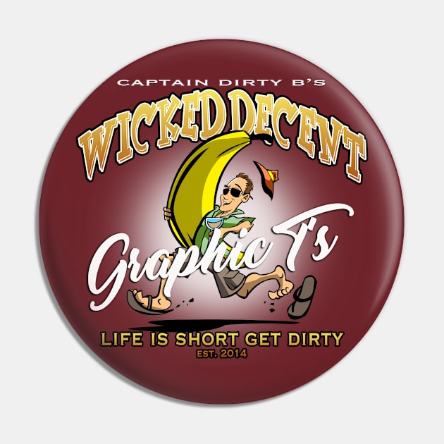 Wicked Decent Banana Sprint Pin by wickeddecent