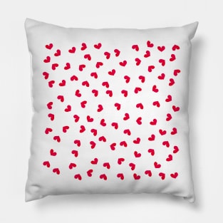 Pink Hearts Pattern Pillow