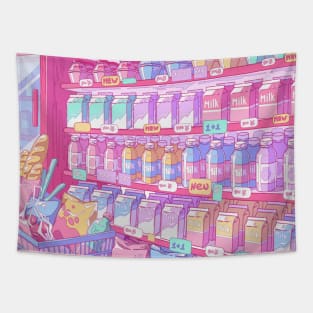 The cute grocery store, snacks and drinks Tapestry