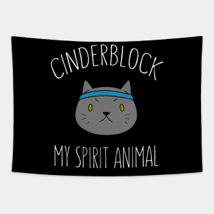 Cinderblock the Cat My Spirit Animal Tapestry