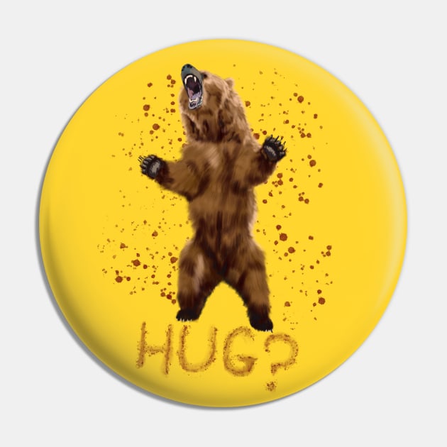 Bear Hug Pin by TheZaferChoice