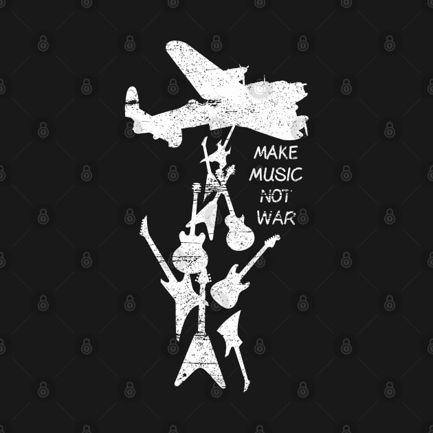 Make Music Not War by Hetsters Designs