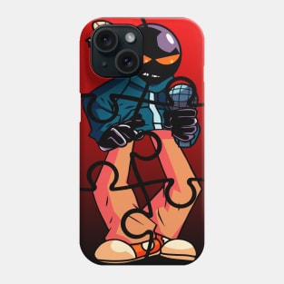 Fnf whitty character Puzzle Phone Case