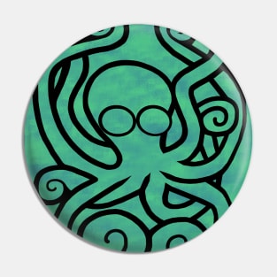 Octo-Doodle-Pus Green Pin