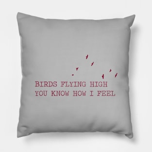 Feeling Good, burgundy Pillow