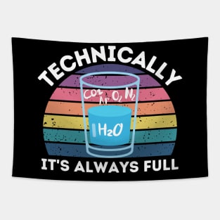 Technically It's Always Full Science Humor Tapestry