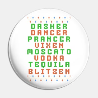 Dasher dancer prancer vixen moscato vodka christmas Pin