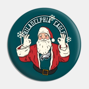 Santa Claus Loves Philadelphia Eagles Pin