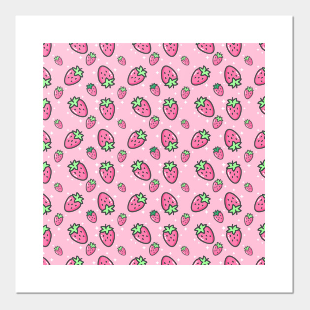 Pastel Cute Stawberries Strawberries Posters And Art Prints
