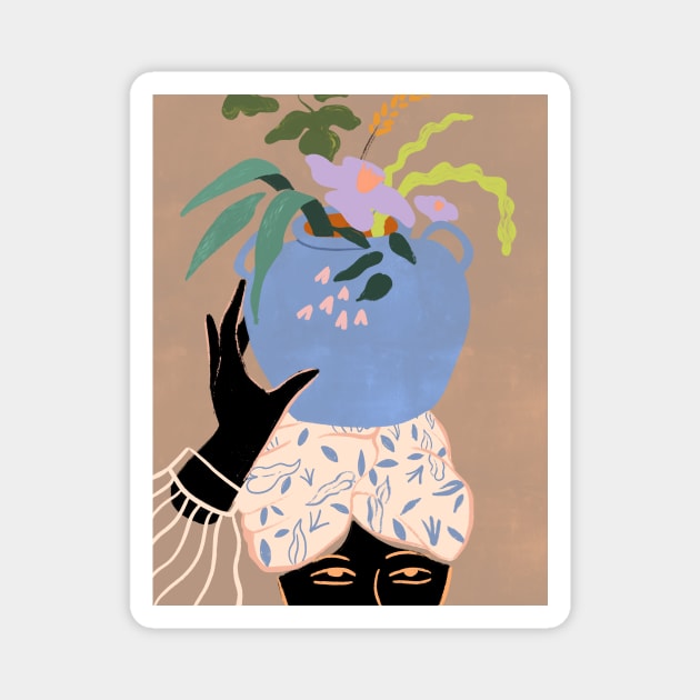 Plant Lady Magnet by Arty Guava