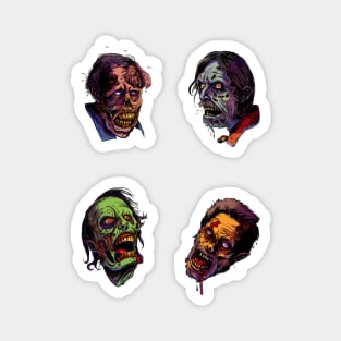 Zombie stickers set Magnet