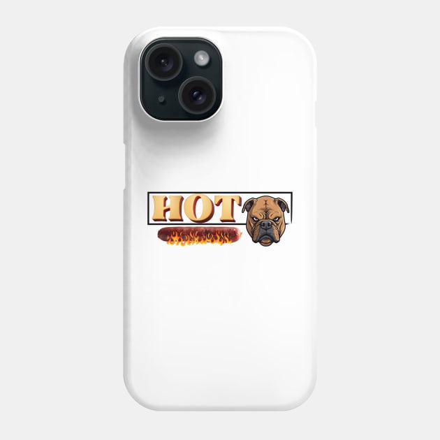 Hot dog hotdog  bulldog  bulldog mom Phone Case by KIRBY-Z Studio