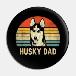 Husky Dad Vintage Pin