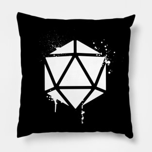 Dripping D20 Dice TRPG Tabletop RPG Gaming Addict Pillow