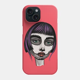 Skull girl Phone Case