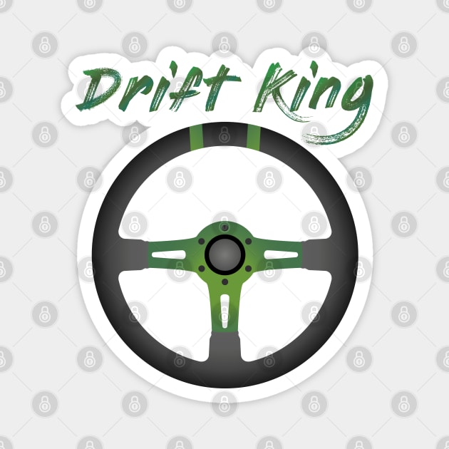 Drift King Green Magnet by turboosted