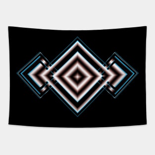 Mayan Jewelry Precious Electric Blue Design Tapestry