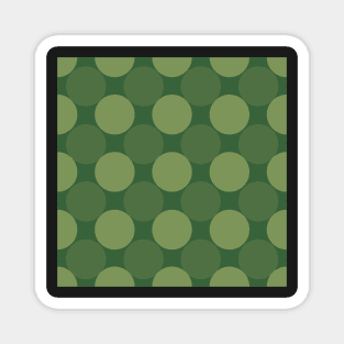 Dots Dots! dark green Magnet