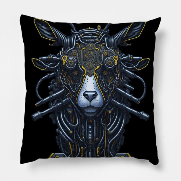 Electric Sheep Pillow by Houerd