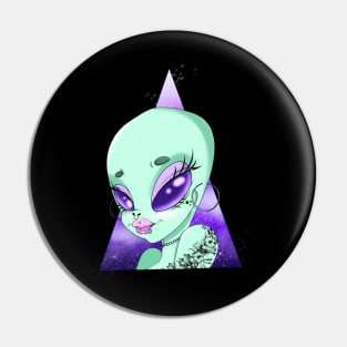 The Alien Girl Pin