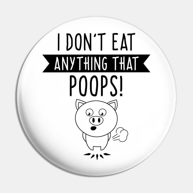 Funny Vegan Shirt Pin by Stoney09