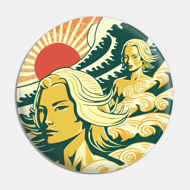 Japanese Surfers Pin by Gabriel Barba