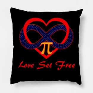 Polyamory Infinity Heart Love Set Free Pillow