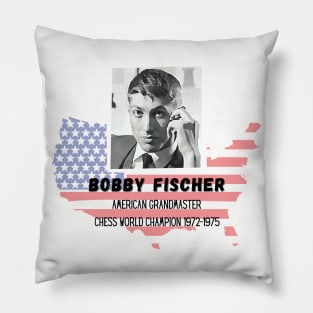 Bobby Fischer GM American Chess Pillow