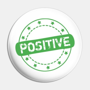 Positive Stamp Icon Pin