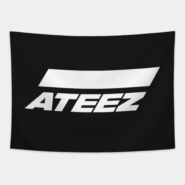 White Ateez Tapestry by PepGuardi