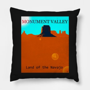 Land of the Navajo Monument Valley Arizona Pillow