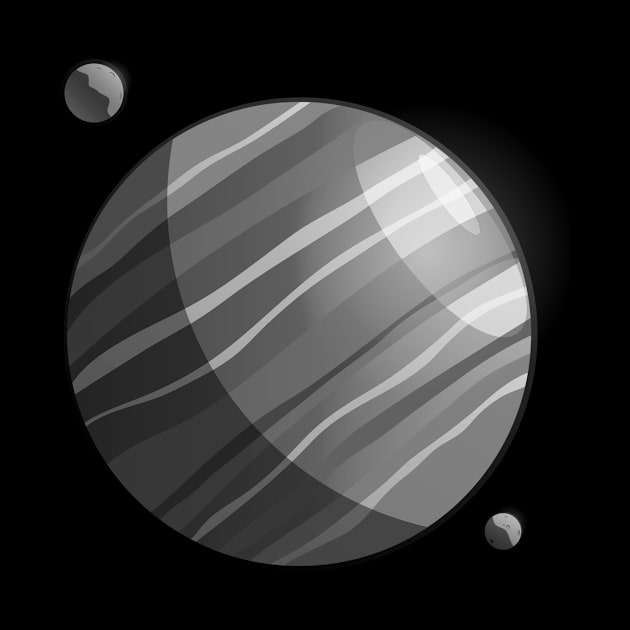 Jupiter - black and white by Syegres