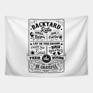 Backyard rules Tapestry