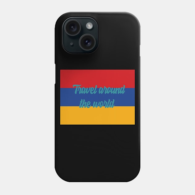 Travel Around the World - Armenia Phone Case by Byntar