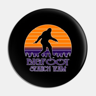 Bigfoot Search Team and Sasquatch T Shirts Pin