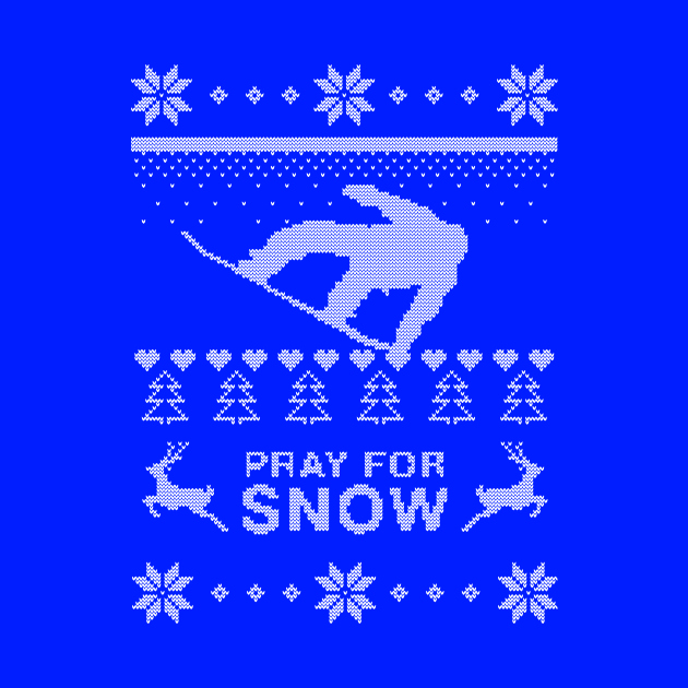 Pray for snow   Ugly Christmas Sweater by hoopoe