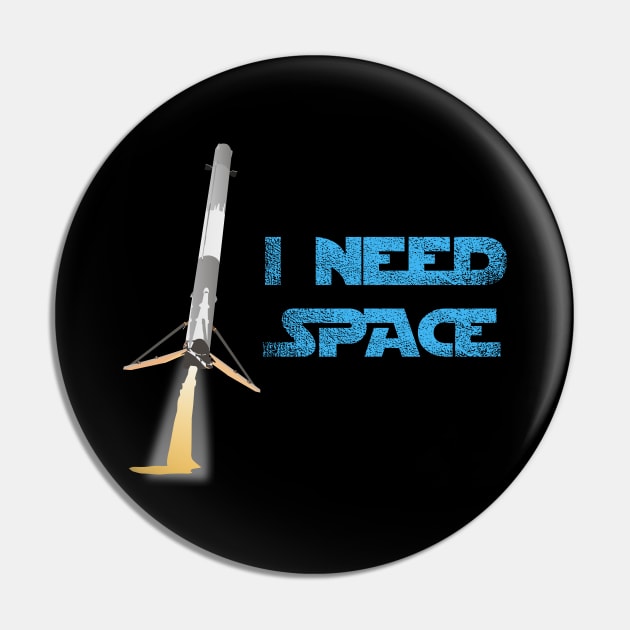 Space Rocket Pin by NorseTech