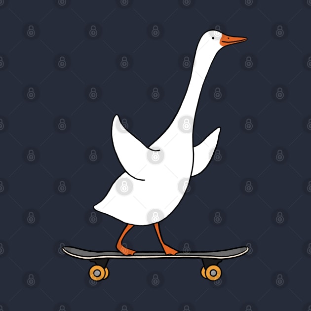 Skateboarding Duck #01 by bignosework
